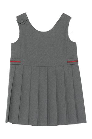 abito in cotone grigio GUCCI KIDS | 834384XWA1Z1401